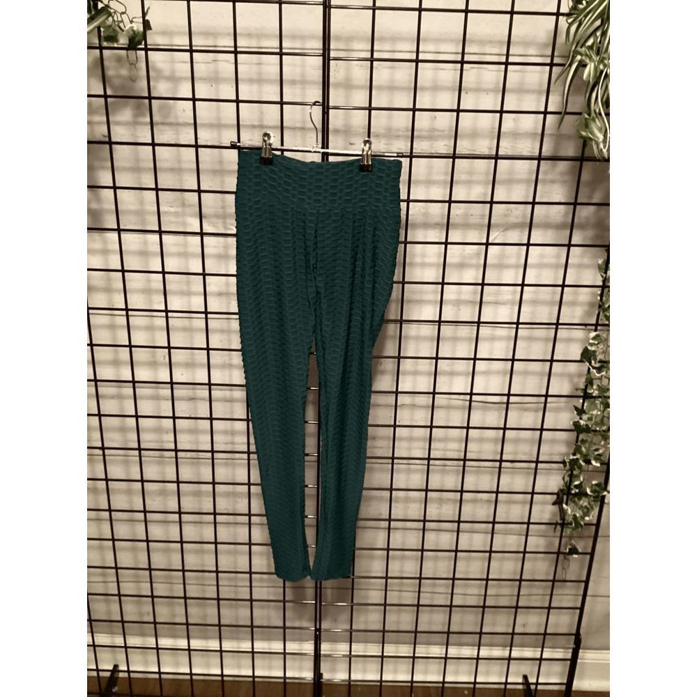 Green Ruched Back High Waist Leggings B139